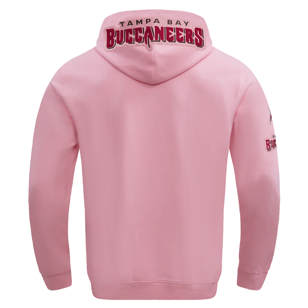 NFL TAMPA BAY BUCCANEERS CLASSIC CHENILLE DOUBLE KNIT PULLOVER HOODIE (PINK) - Image 4