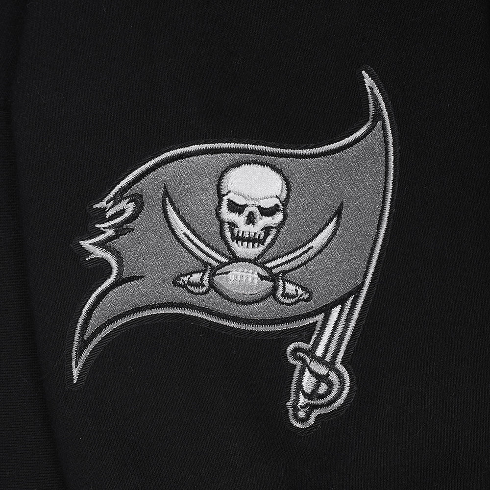 NFL TAMPA BAY BUCCANEERS WINGSPAN MEN'S DROP SHOULDER FLC PO HOODIE (BLACK) - Image 9