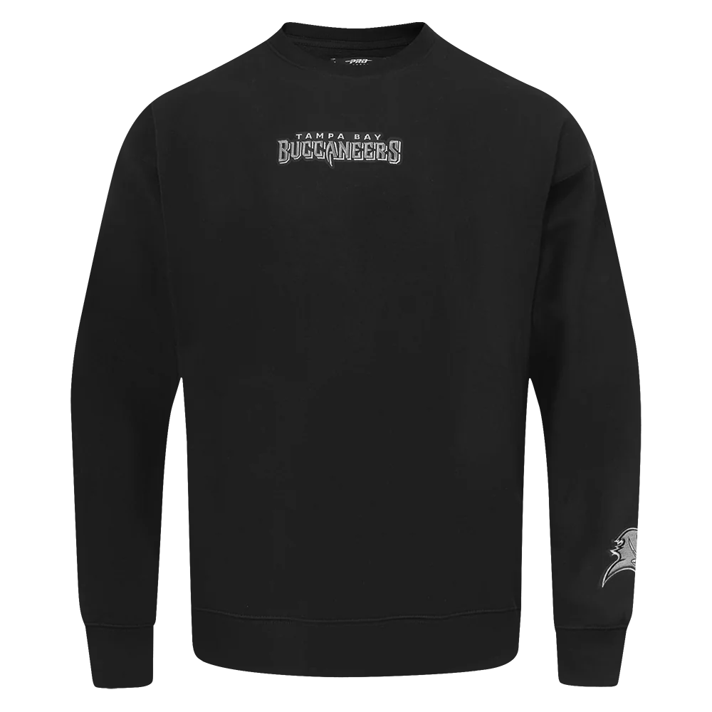 NFL TAMPA BAY BUCCANEERS WINGSPAN MEN'S DROP SHOULDER FLC CREWNECK (BLACK) - Image 3