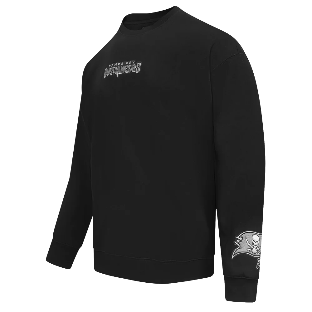 NFL TAMPA BAY BUCCANEERS WINGSPAN MEN'S DROP SHOULDER FLC CREWNECK (BLACK) - Image 4