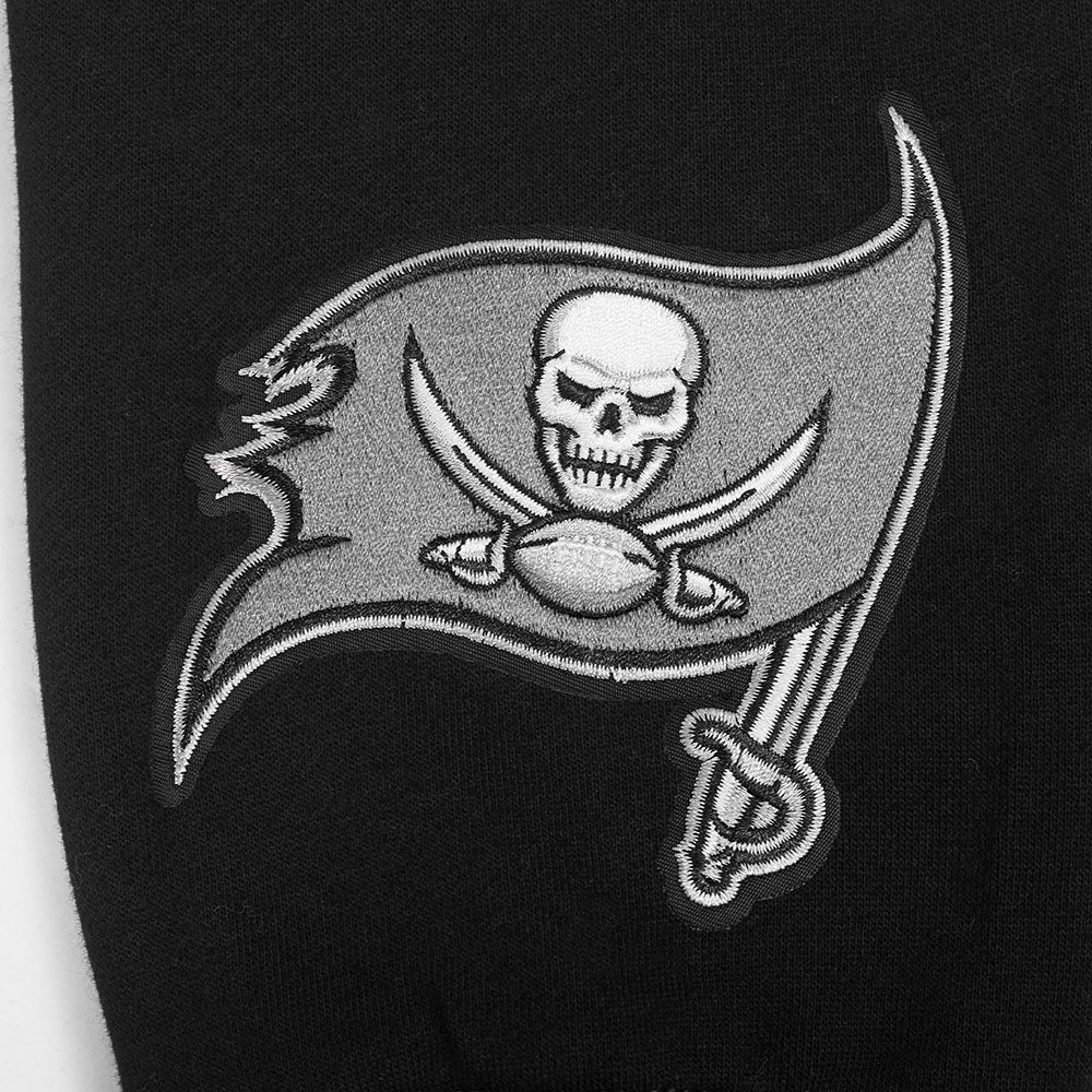 NFL TAMPA BAY BUCCANEERS WINGSPAN MEN'S DROP SHOULDER FLC CREWNECK (BLACK) - Image 9