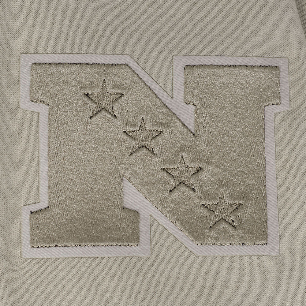 NFL TAMPA BAY BUCCANEERS NEUTRAL MEN'S DROP SHOULDER FLC CREWNECK (TAUPE) - Image 13
