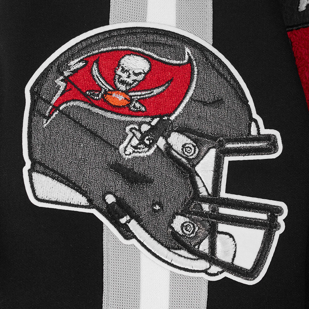 NFL TAMPA BAY BUCCANEERS PRO GAME DAY MEN'S DBL KNIT JACKET (BLACK/SILVER/WHITE) - Image 5
