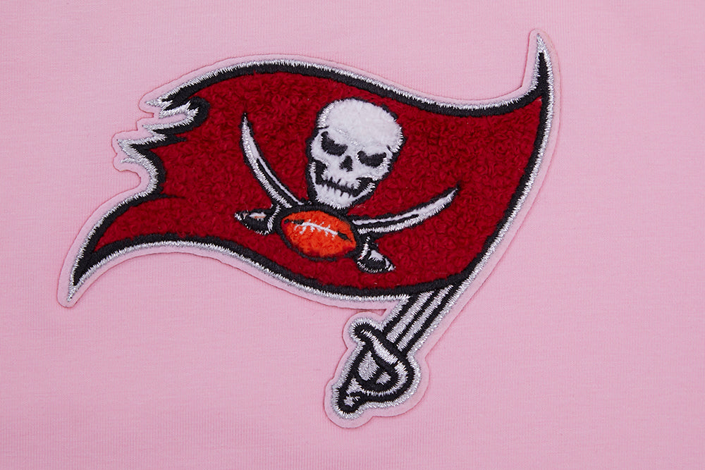 NFL TAMPA BAY BUCCANEERS CLASSIC WOMEN'S SINGLE JERSEY BOXY TEE (PINK) - Image 7