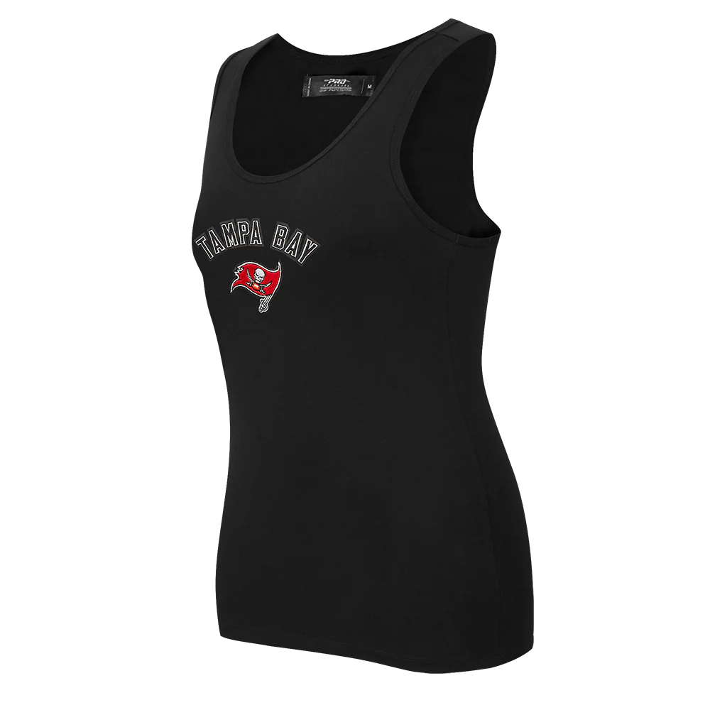 NFL TAMPA BAY BUCCANEERS CLASSIC WOMEN'S RELAXED FIT RACERBACK (BLACK) - Image 2