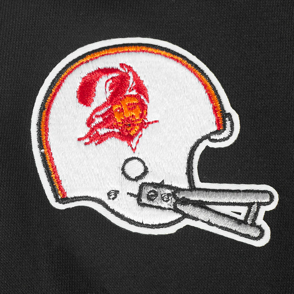 NFL TAMPA BAY BUCCANEERS RETRO CLASSIC BIG GIRLS RIB FLEECE CREWNECK (BLACK) - Image 9