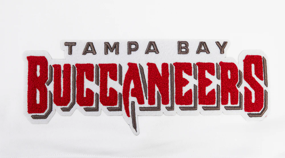 NFL TAMPA BAY BUCCANEERS CLASSIC WOMEN'S FLEECE CROPPED PULLOVER HOODIE (WHITE) - Image 5