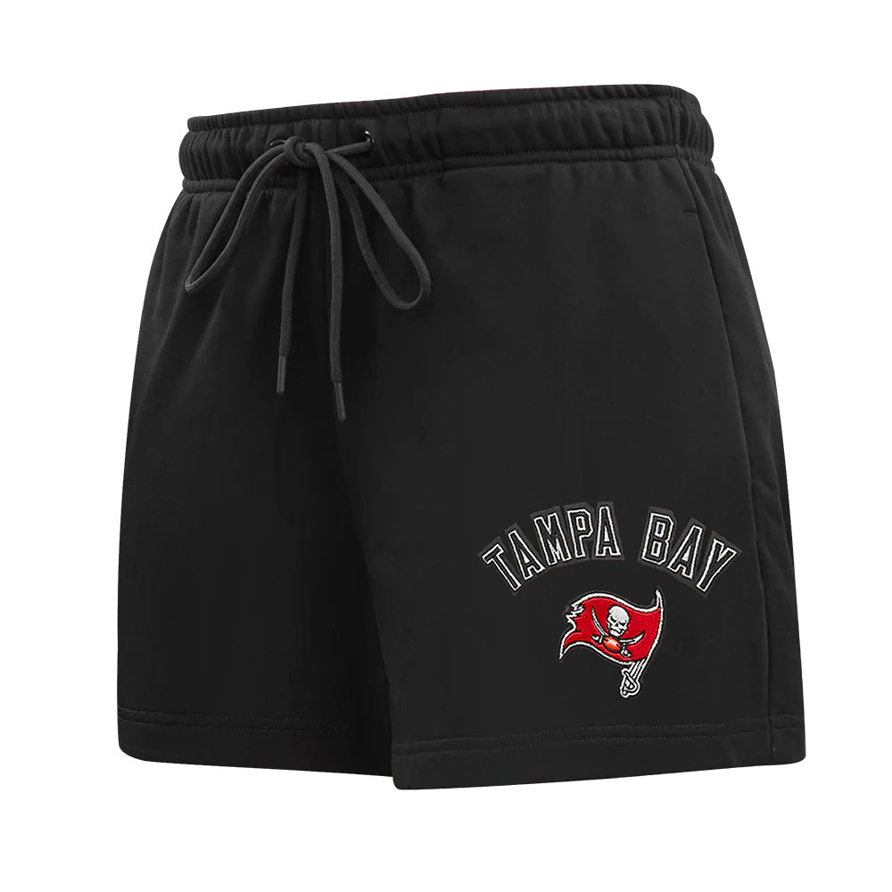 NFL TAMPA BAY BUCCANEERS CLASSIC WOMEN'S FLEECE SHORT (BLACK)