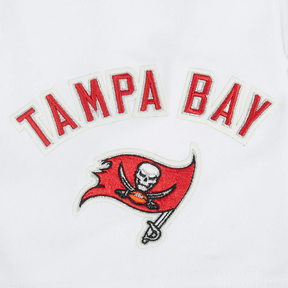 NFL TAMPA BAY BUCCANEERS CLASSIC WOMEN'S FLEECE SHORT (WHITE) - Image 5