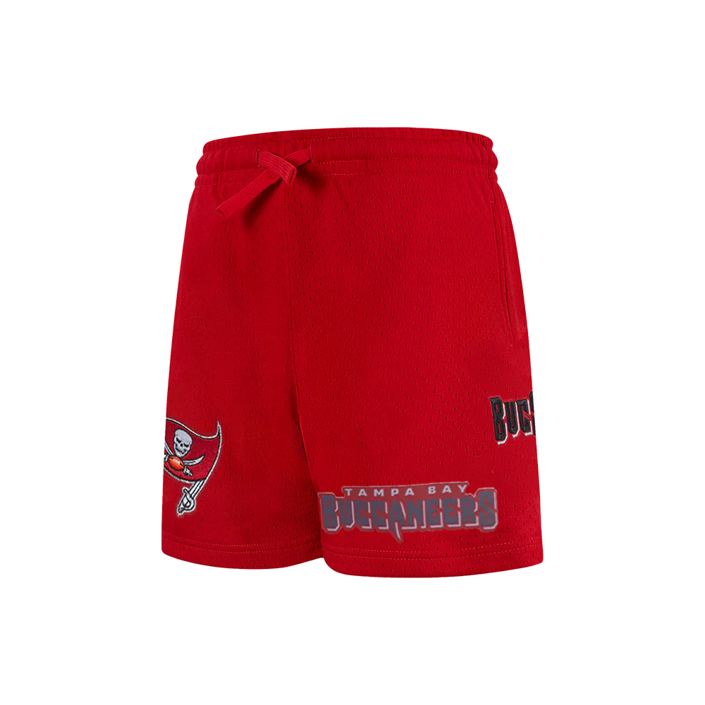 NFL TAMPA BAY BUCCANEERS CLASSIC LITTLE BOY'S MESH SHORT (RED) - Image 4