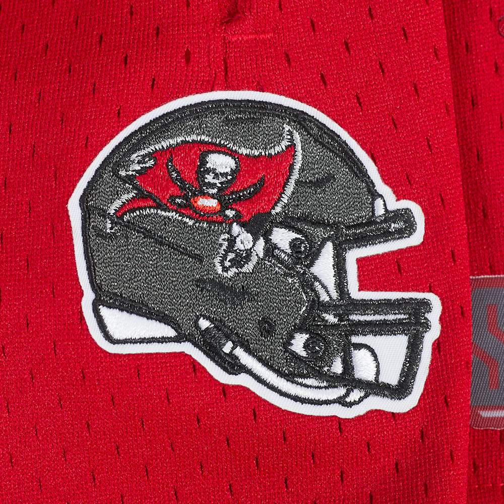 NFL TAMPA BAY BUCCANEERS CLASSIC LITTLE BOY'S MESH SHORT (RED) - Image 7