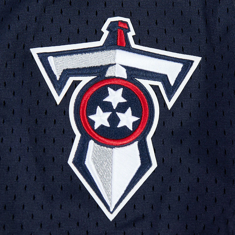 NFL TENNESSEE TITANS CLASSIC MEN'S MESH BUTTON DOWN JERSEY (MIDNIGHT NAVY/RED) - Image 13