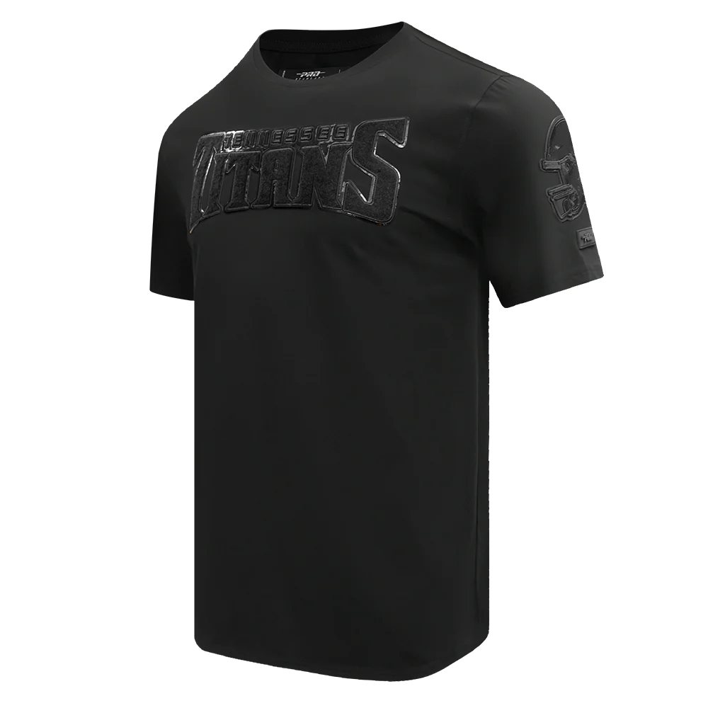 NFL TENNESSEE TITANS TRIPLE BLACK MEN'S TEE (TRIPLE BLACK) - Image 2