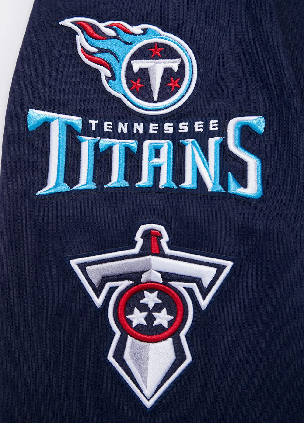 NFL TENNESSEE TITANS CLASSIC MEN'S CHENILLE DK PO HOODIE (MIDNIGHT NAVY) - Image 6