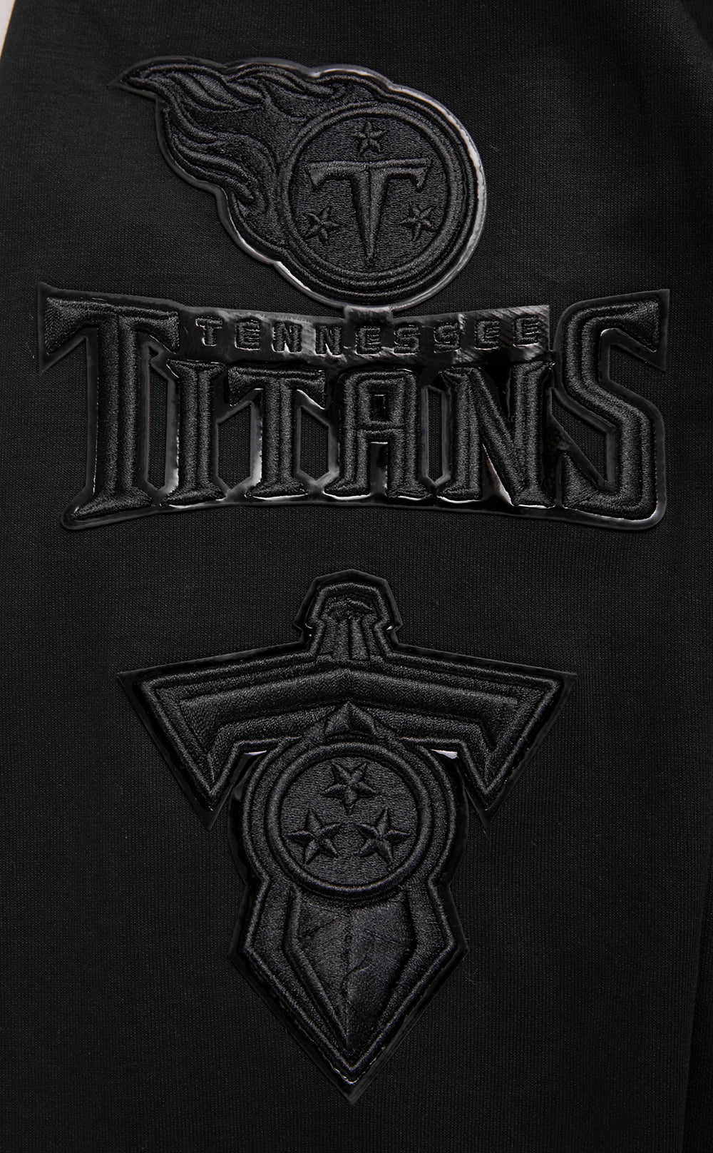 NFL TENNESSEE TITANS TRIPLE BLACK MEN'S DK FZ HOODIE (TRIPLE BLACK) - Image 6