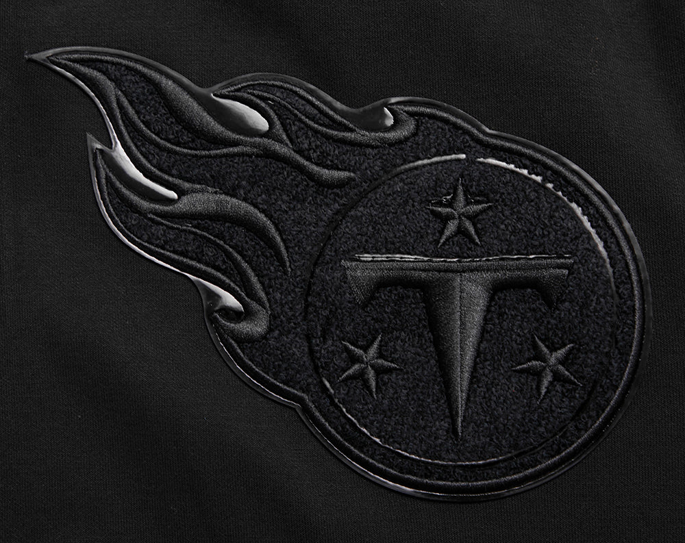 NFL TENNESSEE TITANS TRIPLE BLACK MEN'S DK FZ HOODIE (TRIPLE BLACK) - Image 7