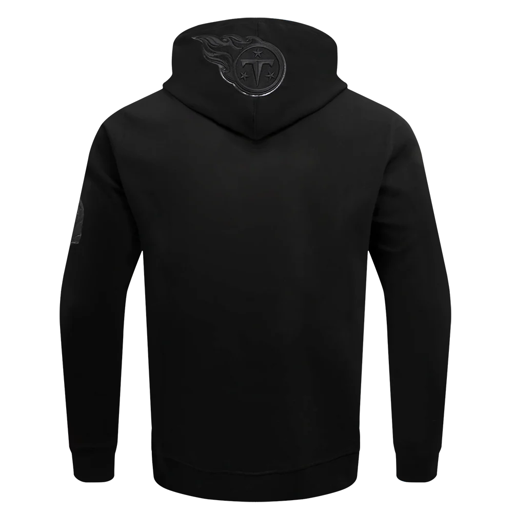 NFL TENNESSEE TITANS TRIPLE BLACK MEN'S DK PO HOODIE (TRIPLE BLACK MEN'S) - Image 4