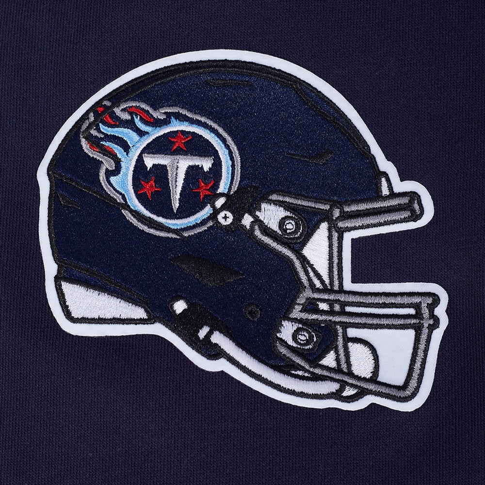 NFL TENNESSEE TITANS OLD ENGLISH MEN'S PO HOODIE (MIDNIGHT NAVY) - Image 7
