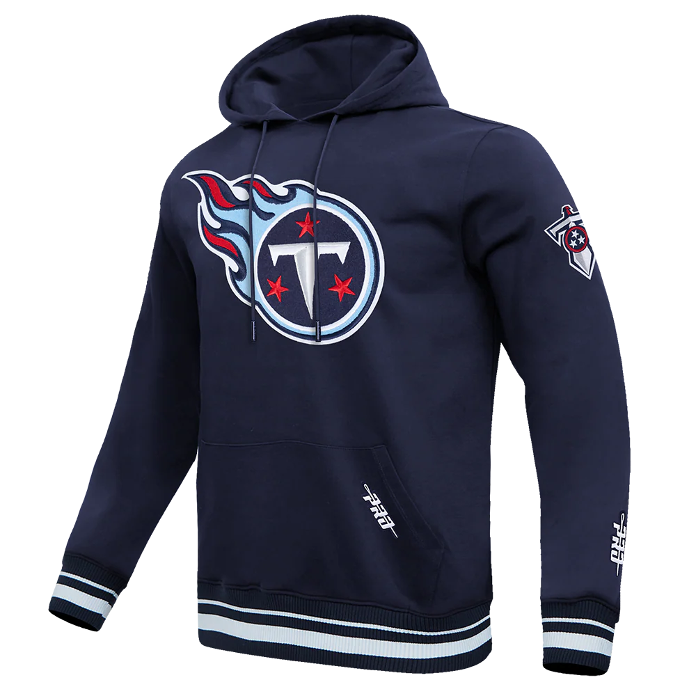 NFL TENNESSEE TITANS MASHUP MEN'S RIB PO HOODIE (MIDNIGHT NAVY) - Image 10