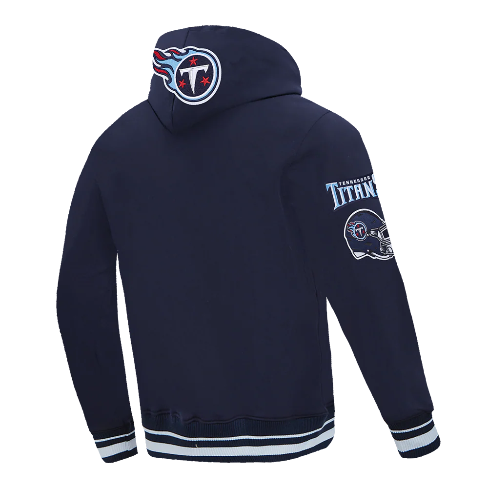 NFL TENNESSEE TITANS MASHUP MEN'S RIB PO HOODIE (MIDNIGHT NAVY) - Image 11