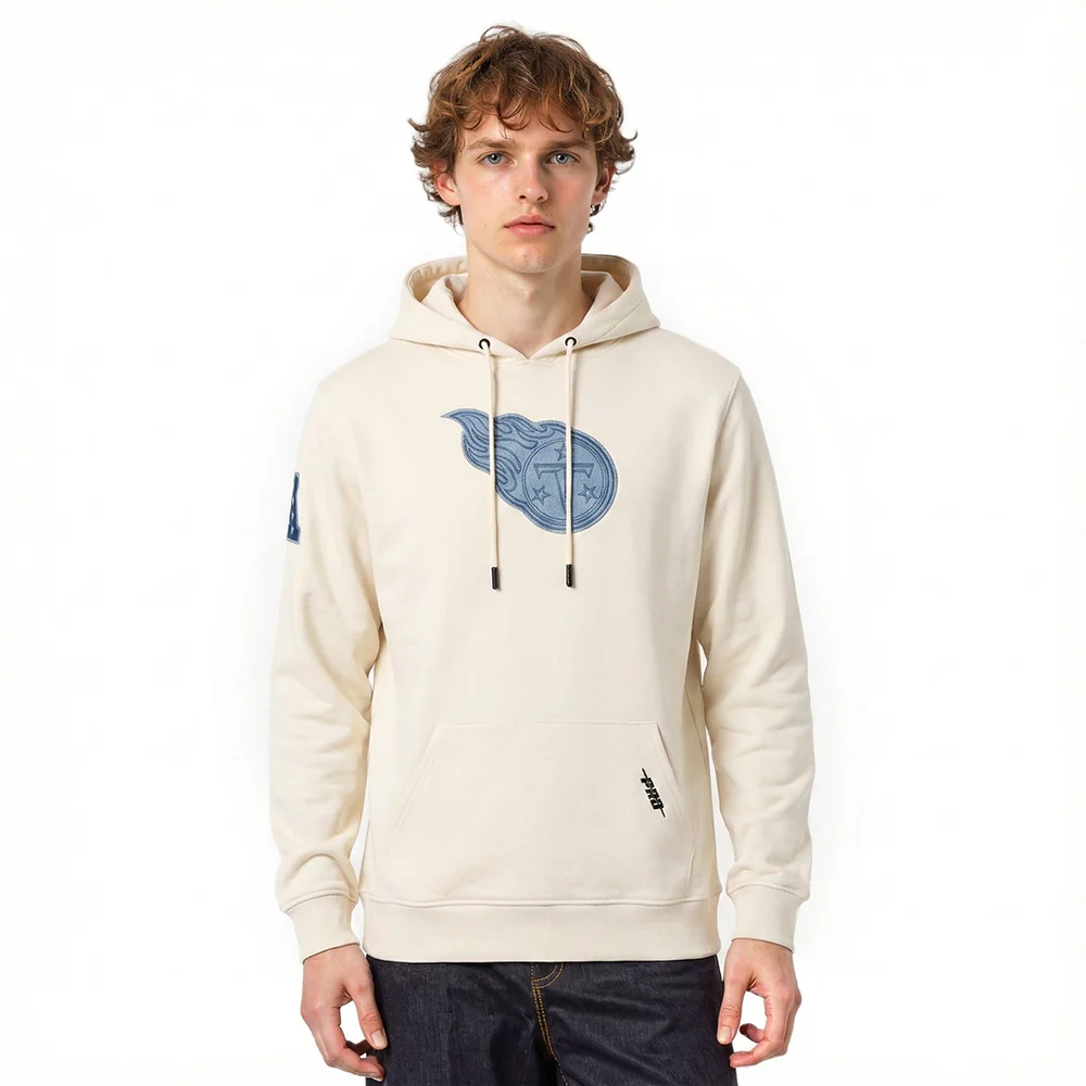 NFL TENNESSEE TITANS VARSITY BLUES MEN'S FLC PO HOODIE (LINEN)