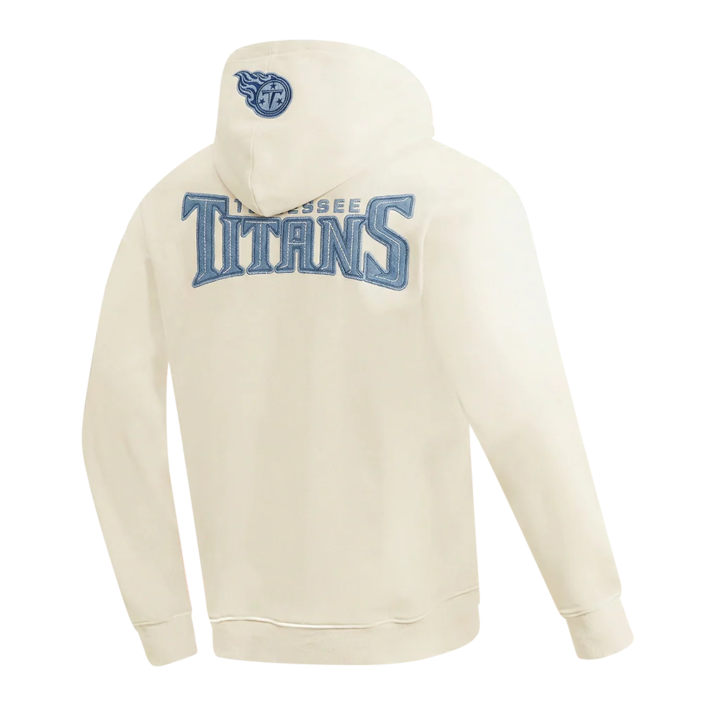 NFL TENNESSEE TITANS VARSITY BLUES MEN'S FLC PO HOODIE (LINEN) - Image 4