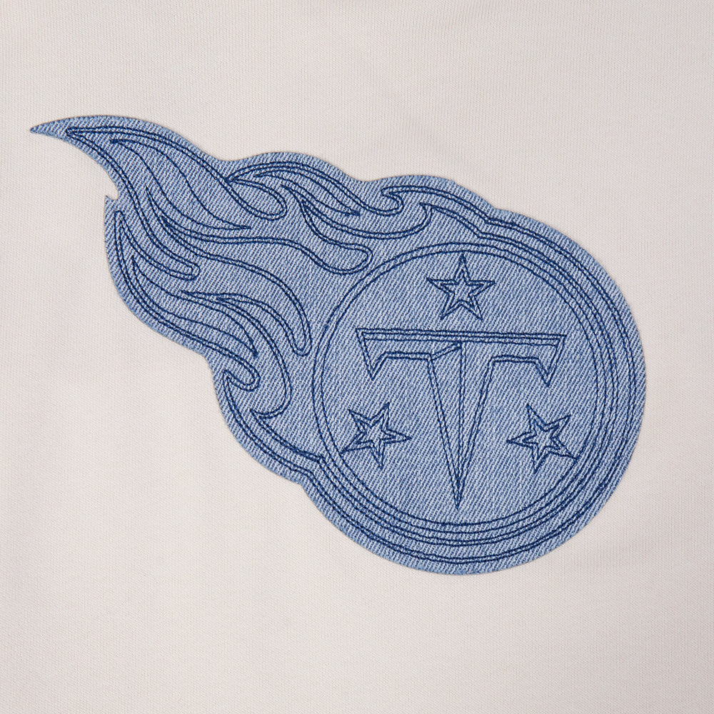 NFL TENNESSEE TITANS VARSITY BLUES MEN'S FLC PO HOODIE (LINEN) - Image 5