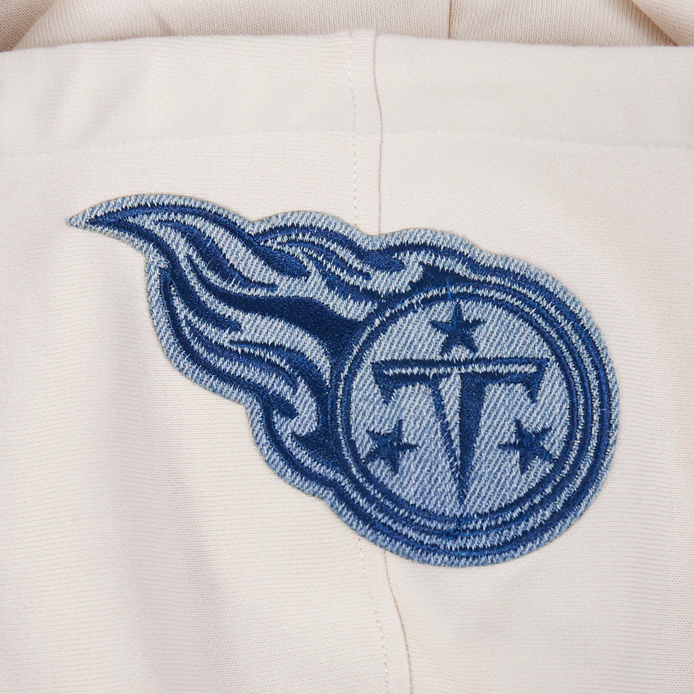 NFL TENNESSEE TITANS VARSITY BLUES MEN'S FLC PO HOODIE (LINEN) - Image 7