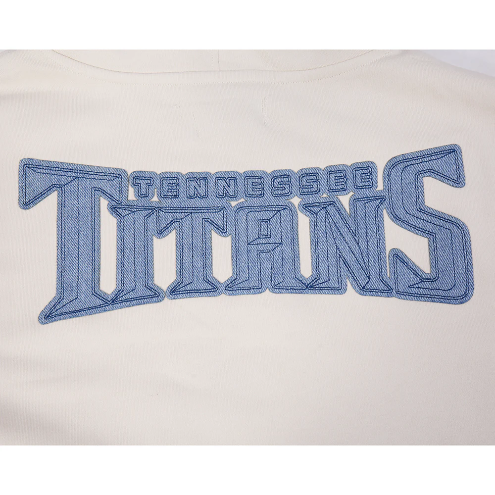 NFL TENNESSEE TITANS VARSITY BLUES MEN'S FLC PO HOODIE (LINEN) - Image 8