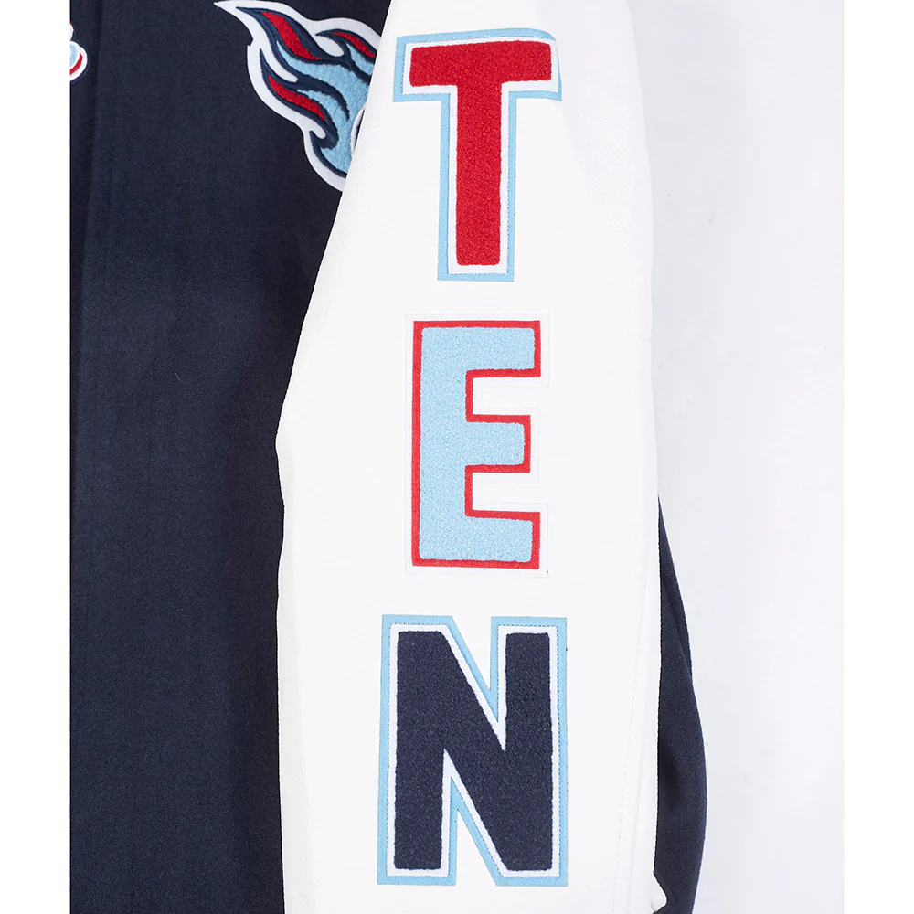 NFL TENNESSEE TITANS SCRIPT TAIL MEN'S RIB WOOL VARSITY (MIDNIGHT NAVY/WHITE) - Image 6