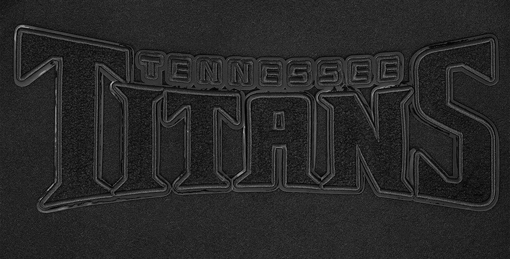 NFL TENNESSEE TITANS TRIPLE TRIPLE BLACK WOOL MEN'S VARSITY JACKET (TRIPLE BLACK) - Image 9