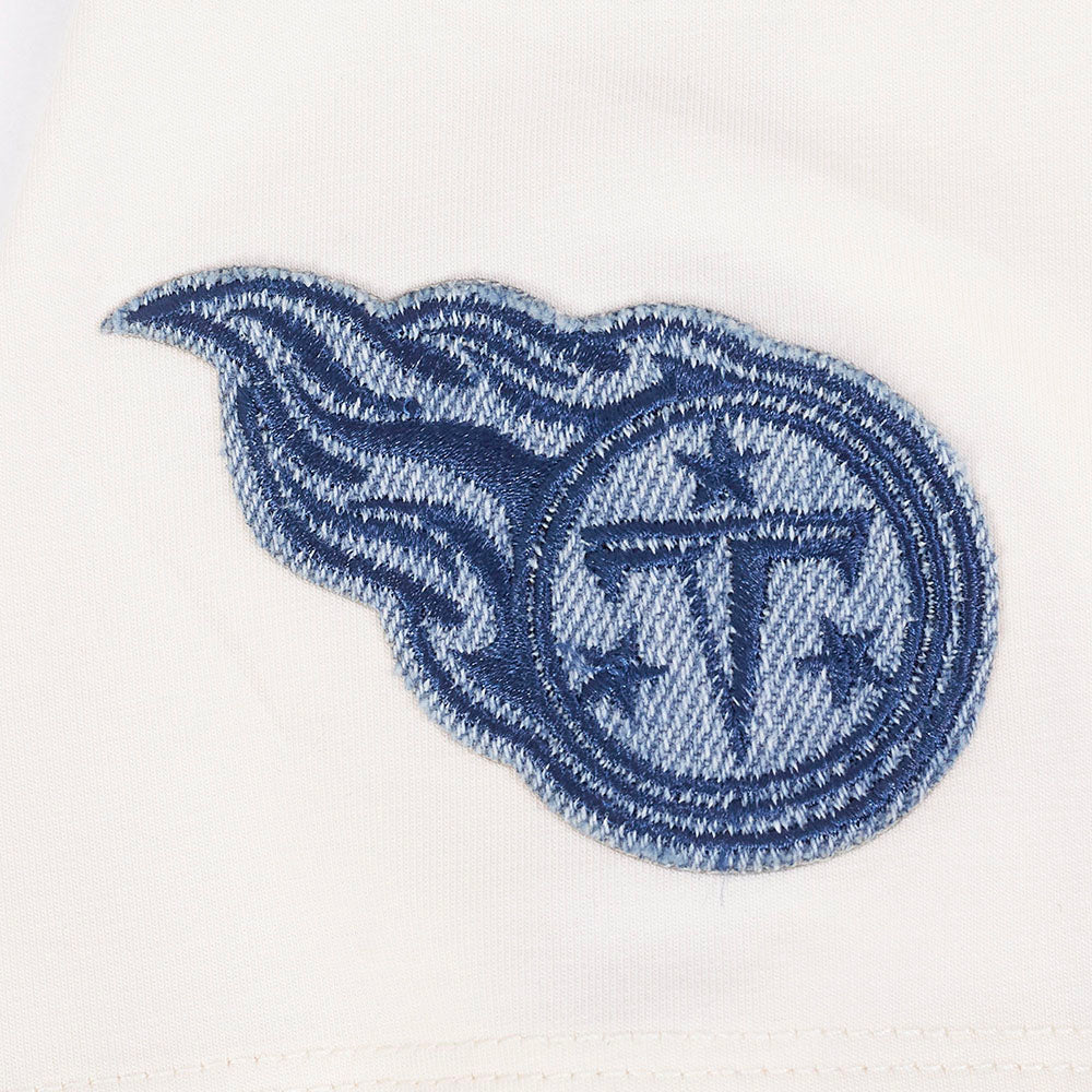 NFL TENNESSEE TITANS VARSITY BLUES WOMEN'S SJ BOXY TEE (LINEN) - Image 15
