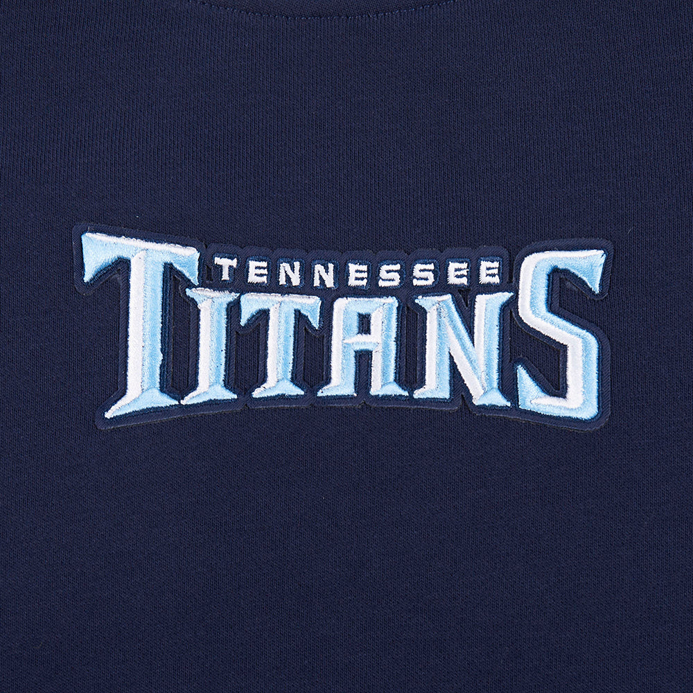 NFL TENNESSEE TITANS WINGSPAN WOMEN'S FLC CREWNECK (MIDNIGHT NAVY) - Image 10