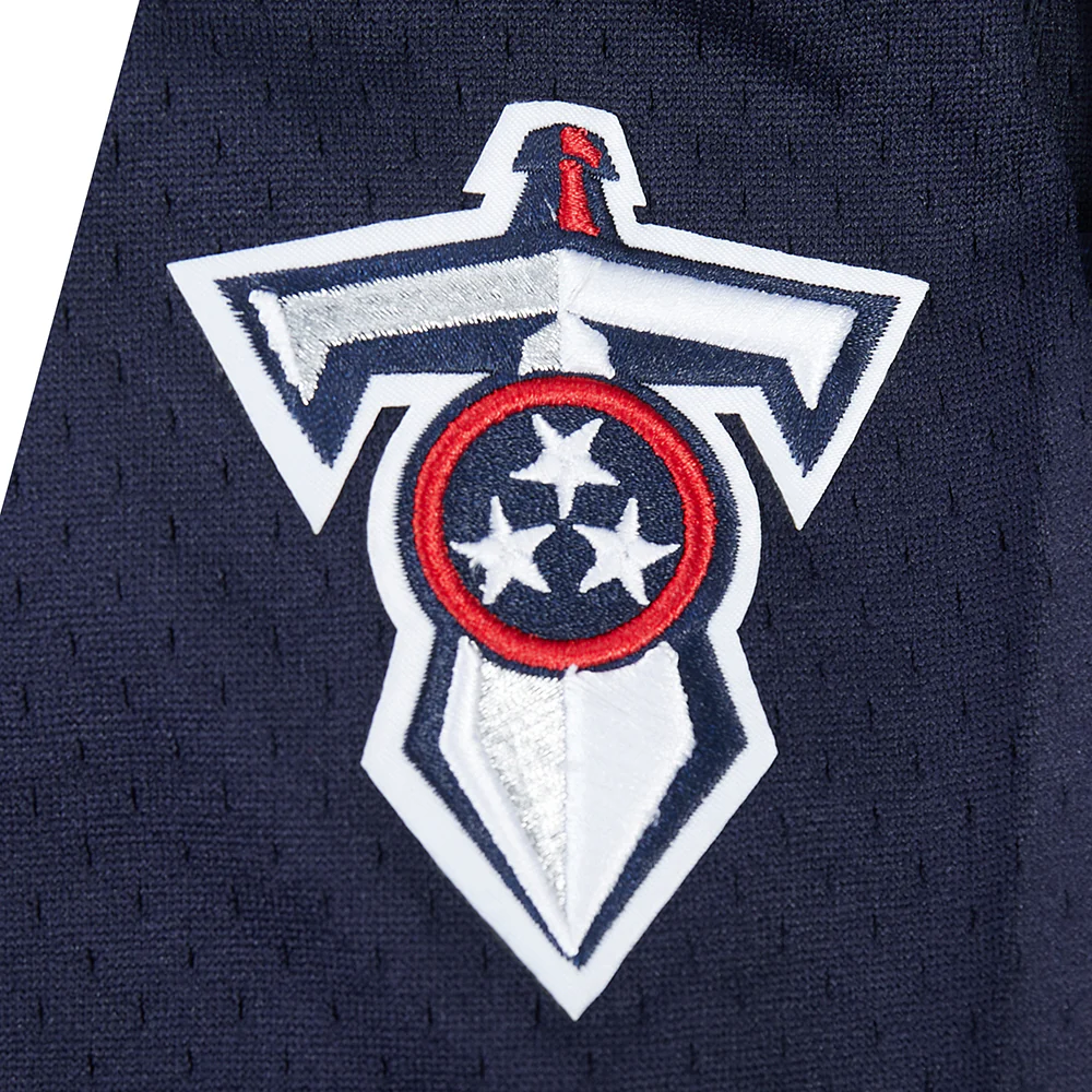 NFL TENNESSEE TITANS CLASSIC LITTLE BOY'S MESH BUTTON DOWN SHIRT (MIDNIGHT NAVY) - Image 6