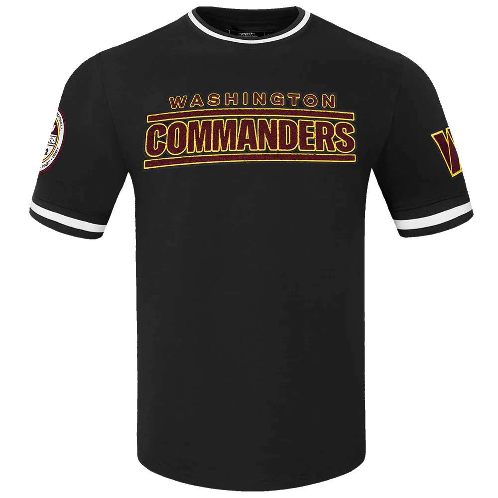 NFL WASHINGTON COMMANDERS CLASSIC CHENILLE MEN'S TEE (BLACK)