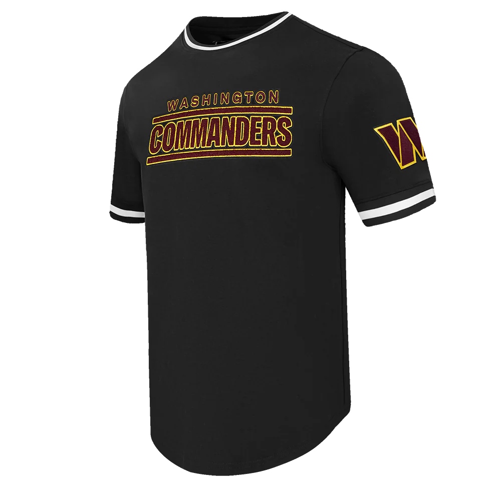 NFL WASHINGTON COMMANDERS CLASSIC CHENILLE MEN'S TEE (BLACK) - Image 2