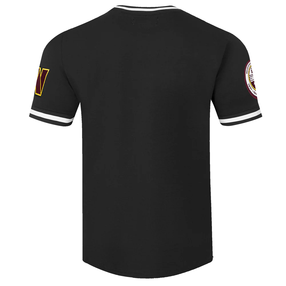 NFL WASHINGTON COMMANDERS CLASSIC CHENILLE MEN'S TEE (BLACK) - Image 3