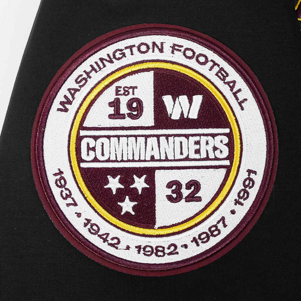 NFL WASHINGTON COMMANDERS CLASSIC CHENILLE MEN'S TEE (BLACK) - Image 6