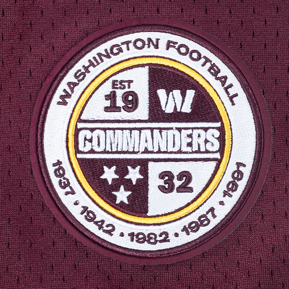 NFL WASHINGTON COMMANDERS CLASSIC MEN'S MESH BUTTON DOWN JERSEY (WINE) - Image 5