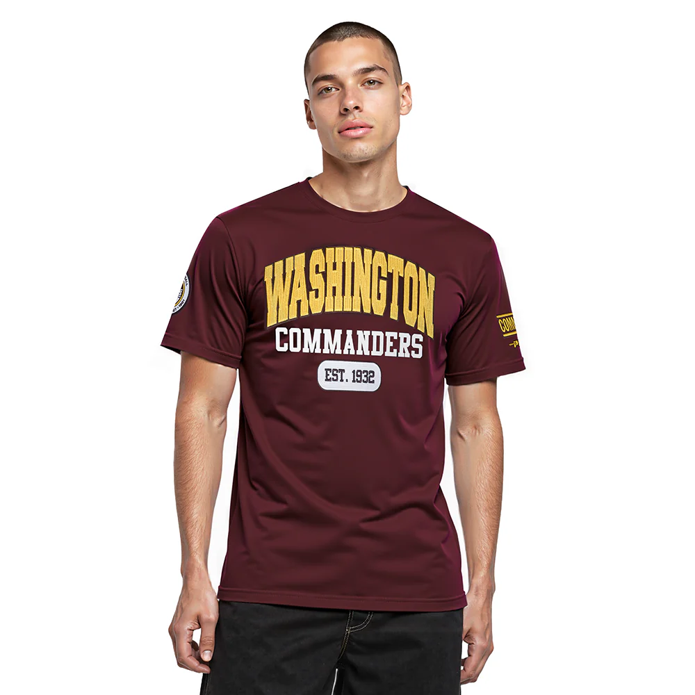 NFL WASHINGTON COMMANDERS CITY ARCH MEN'S SJ TEE (WINE)