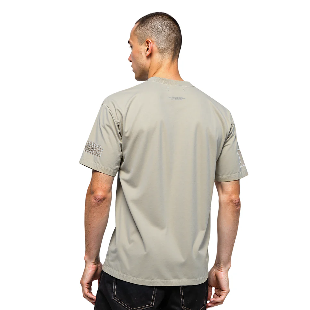 NFL WASHINGTON COMMANDERS NEUTRAL DROP SHOULDER TEE (TAUPE) - Image 2