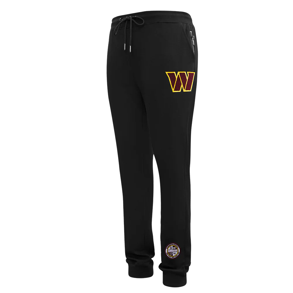 NFL WASHINGTON COMMANDERS CLASSIC CHENILLE MEN'S JOGGER (BLACK)