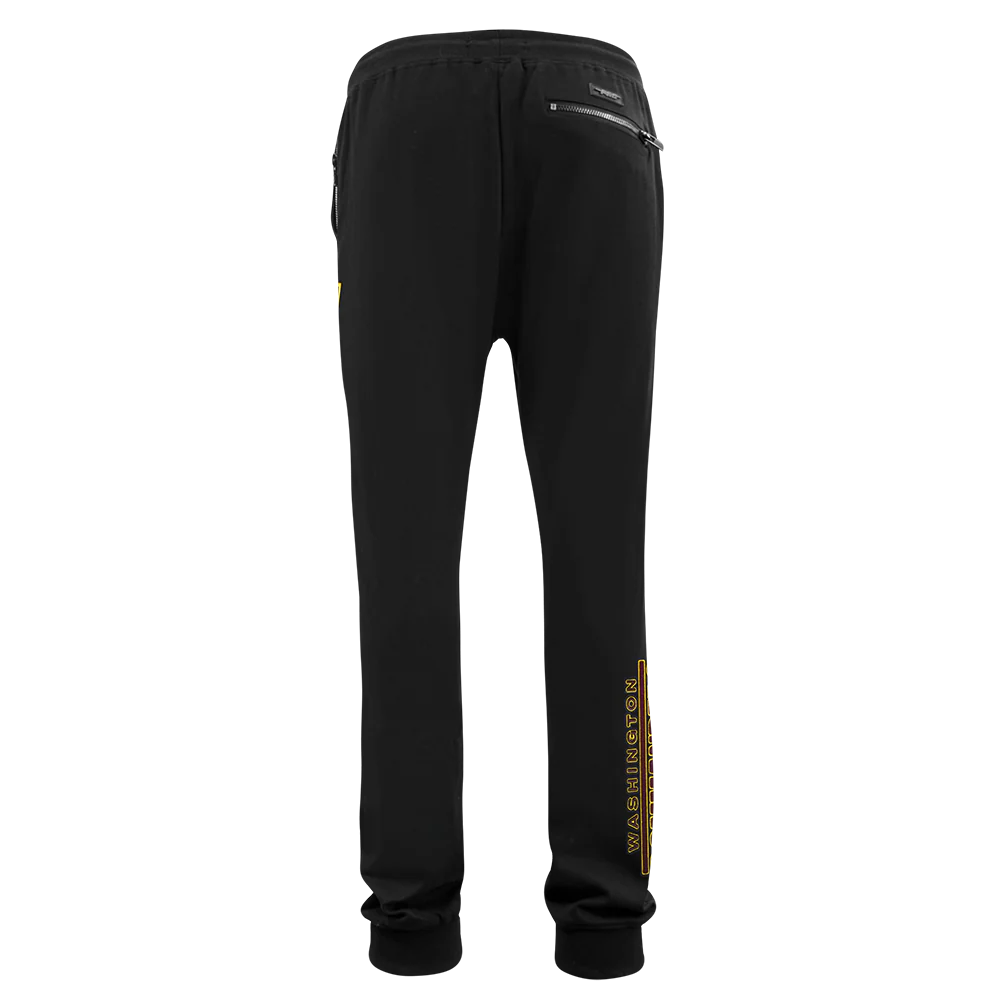 NFL WASHINGTON COMMANDERS CLASSIC CHENILLE MEN'S JOGGER (BLACK) - Image 4