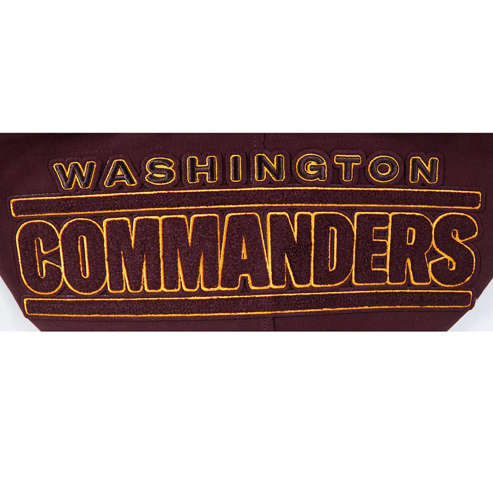 NFL WASHINGTON COMMANDERS CLASSIC CHENILLE ZIP HOODIE (WINE) - Image 16