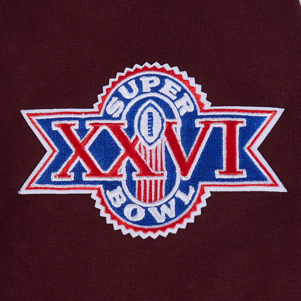 NFL WASHINGTON COMMANDERS MASHUP MEN'S RIB PULLOVER HOODIE (WINE) - Image 6