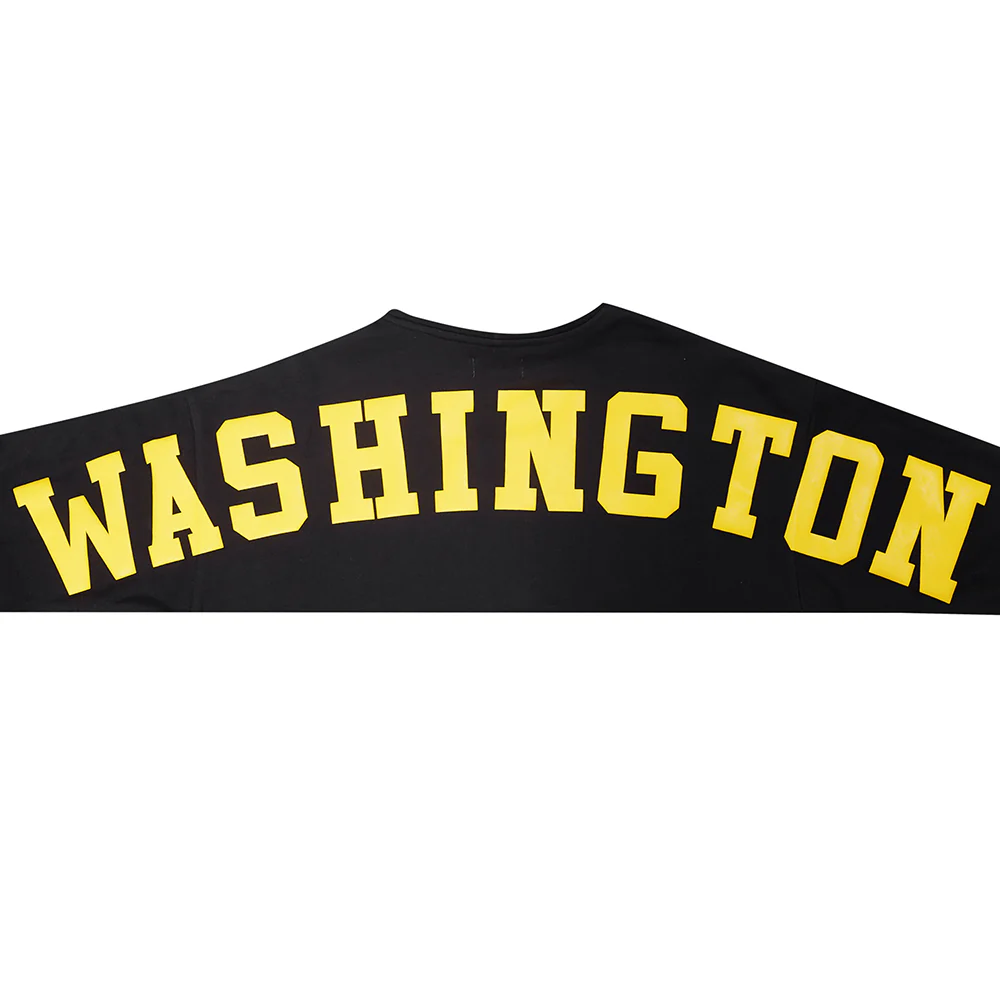 NFL WASHINGTON COMMANDERS WINGSPAN MEN'S DROP SHOULDER FLC PO HOODIE (BLACK) - Image 5