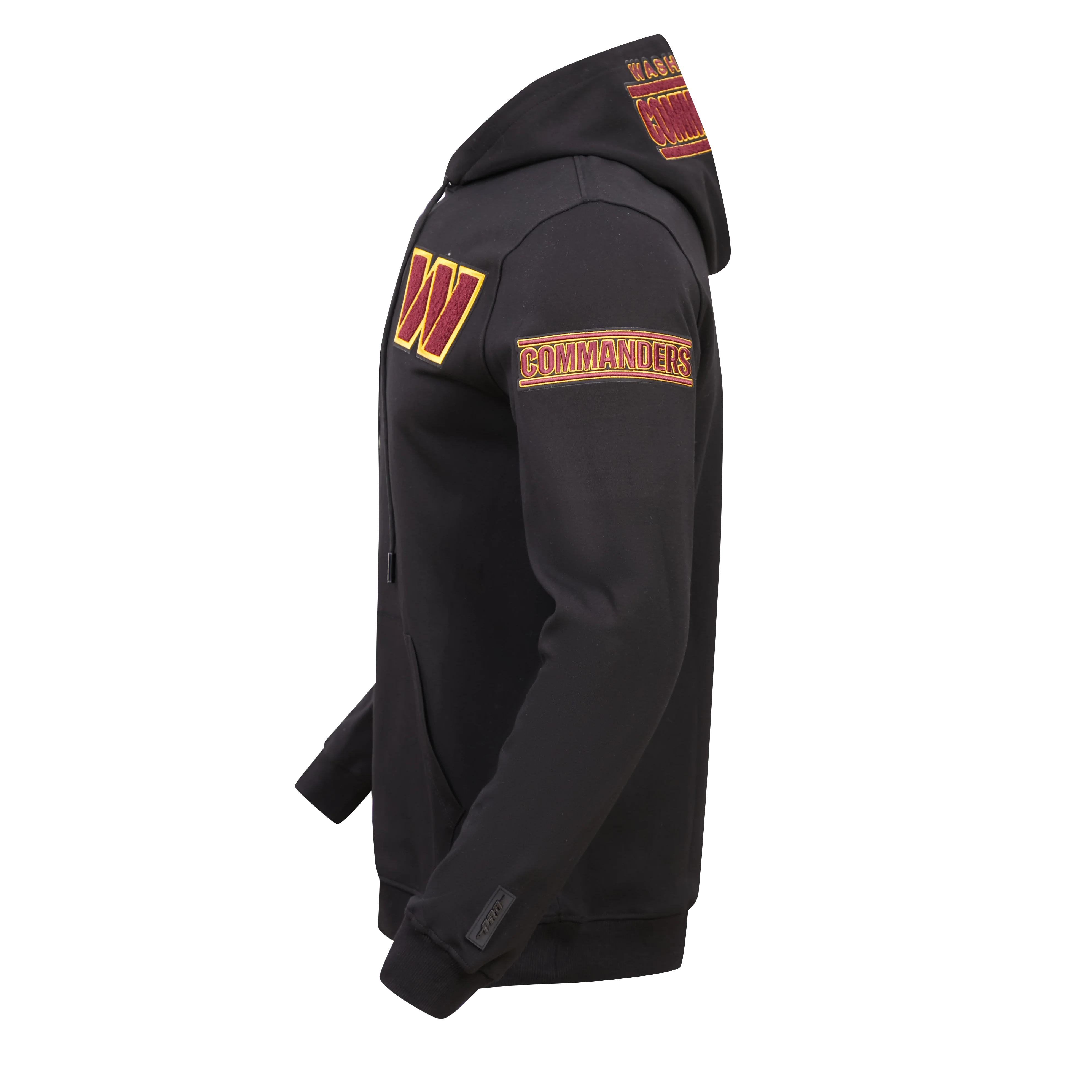 NFL WASHINGTON COMMANDERS CLASSIC CHENILLE MEN'S PO HOODIE (BLACK) - Image 3