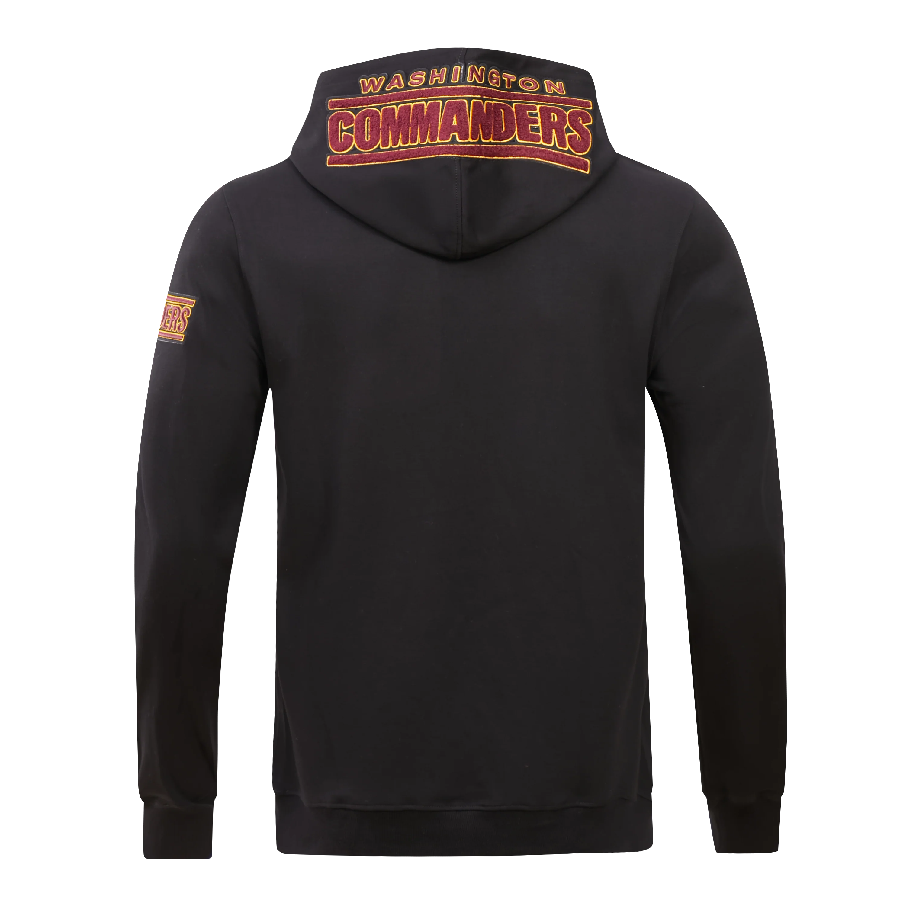 NFL WASHINGTON COMMANDERS CLASSIC CHENILLE MEN'S PO HOODIE (BLACK) - Image 4