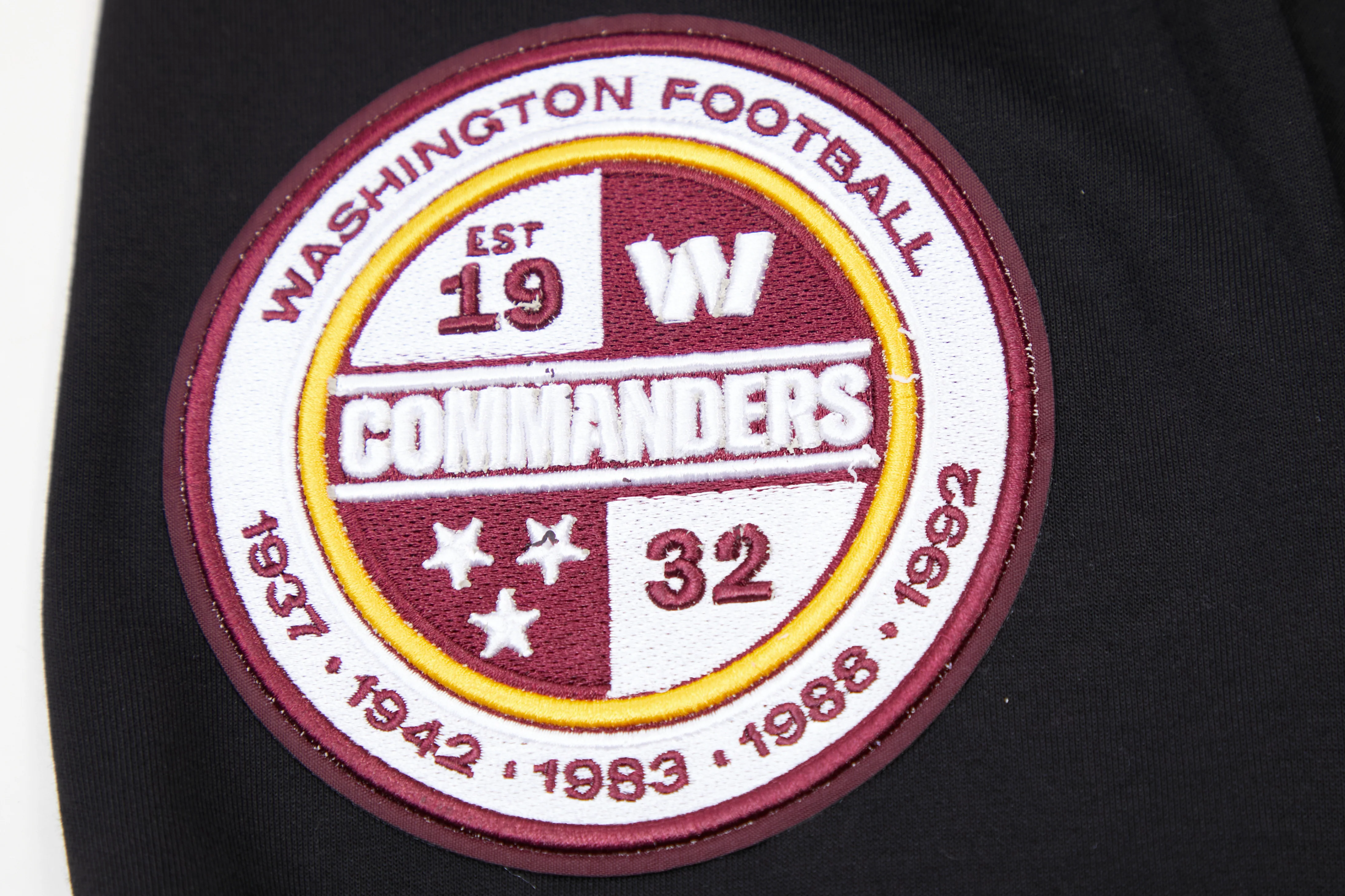 NFL WASHINGTON COMMANDERS CLASSIC CHENILLE MEN'S PO HOODIE (BLACK) - Image 8