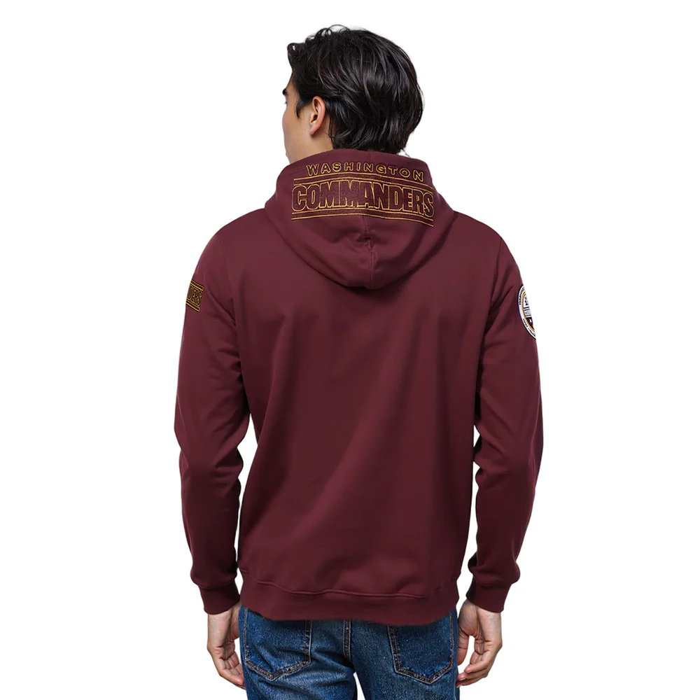 NFL WASHINGTON COMMANDERS CLASSIC CHENILLE PO HOODIE (WINE) - Image 10
